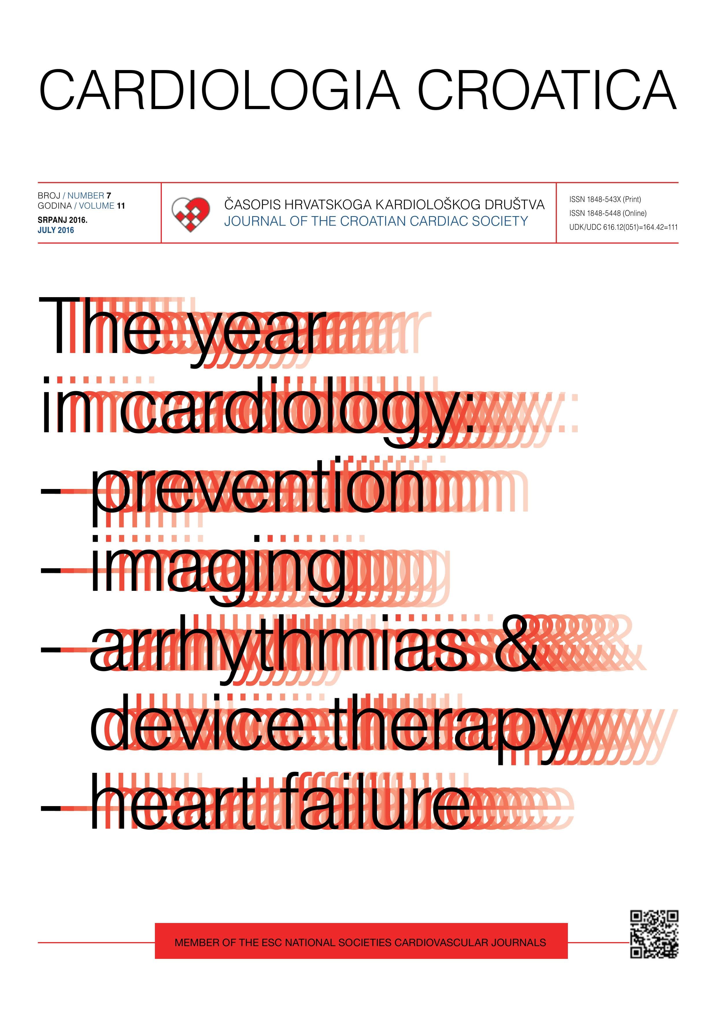 Cardiologia Croatica. 2016;11(7)